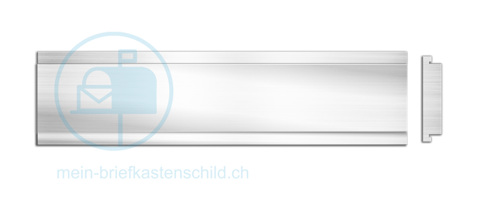 Briefkastenschild Meyer 63 x 15 Alu